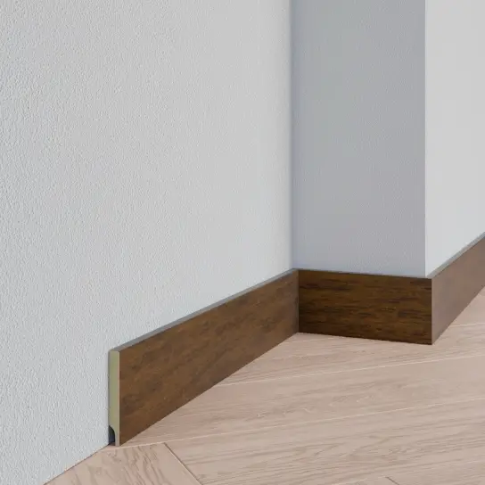 Goedkoop Gladde plint roest effect - MDF v313 - 9 x 70 mm